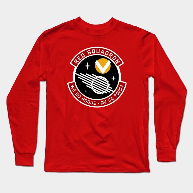 Red Squadron Patch Long Sleeve T-Shirt by PopCultureShirts